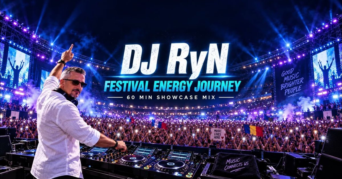 DJ RyN la pupitru pe scena unui festival – Festival Energy Journey